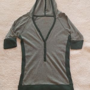 Maurices Army Green Hooded Tee